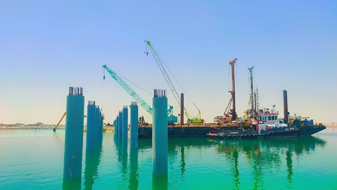 CONSTRUCTION OF NEW BRIDGE AT ABU AL ABYAD ISLAND ABUDHABI – Geomar Gulf